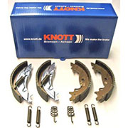 Knott Brake Shoe Axle Pack: 160x35 A/R